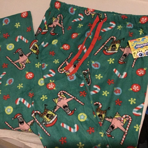 SpongeBob holiday pj pants - Picture 2 of 2